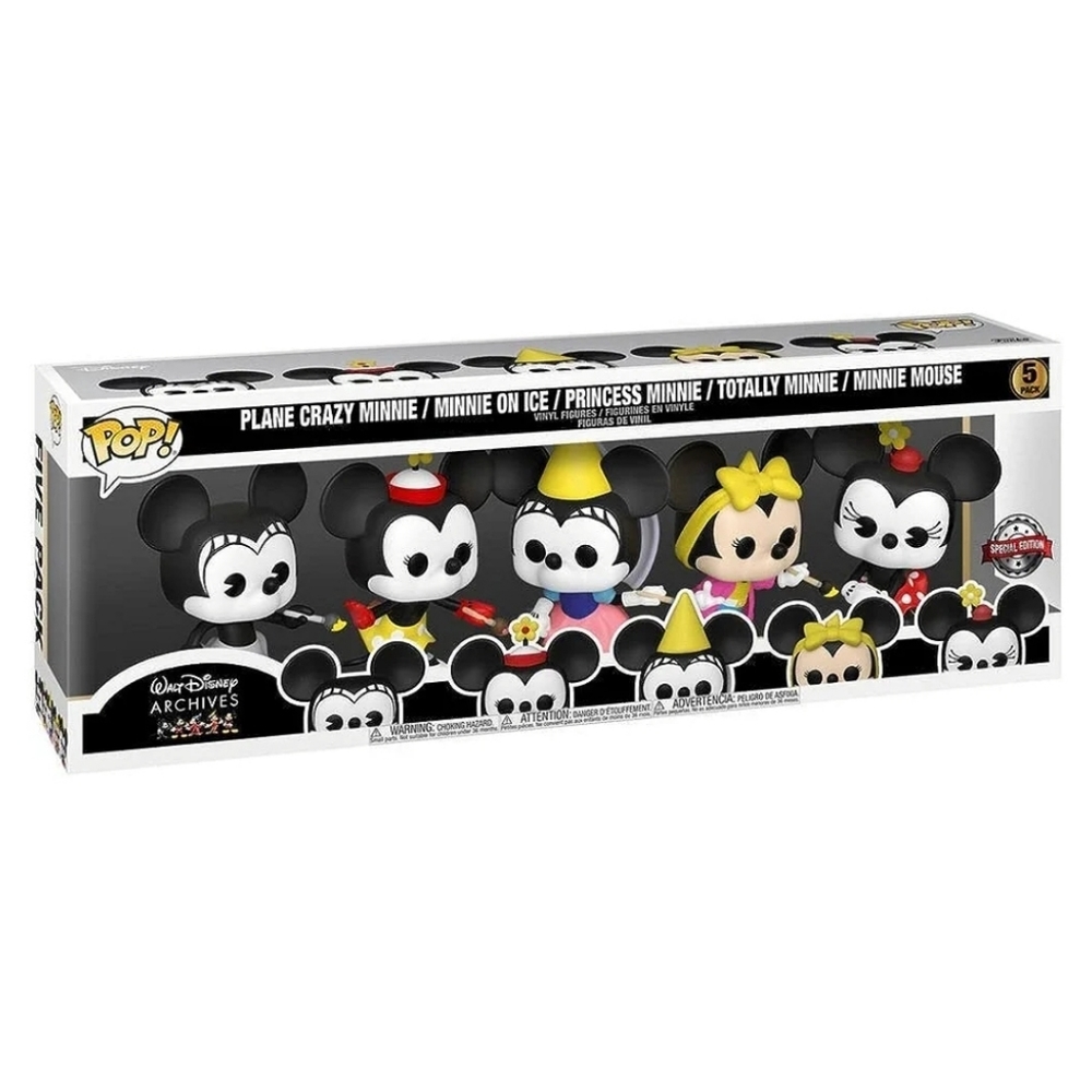 New 💥Funko Pop! Disney: Minnie Mouse 5 Pack Amazon Exclusive New In Box